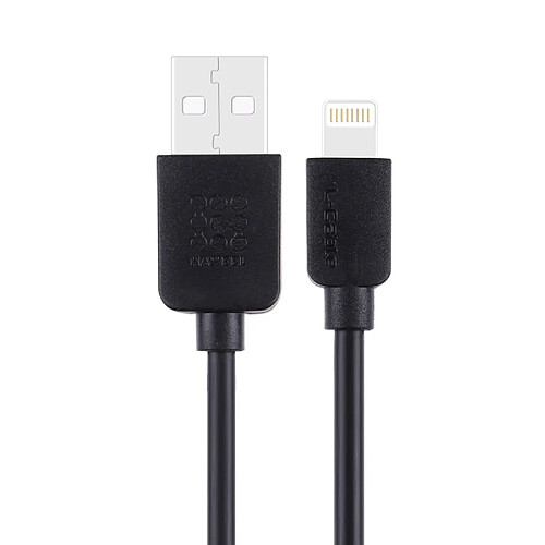 Wewoo Câble noir pour iPhone X / 8 & 8 Plus / 7 & 7 Plus / 6 & 6s & 6 Plus & 6s Plus / iPad 1 m haute vitesse 35 coeurs Lightning à USB de recharge de synchronisation,