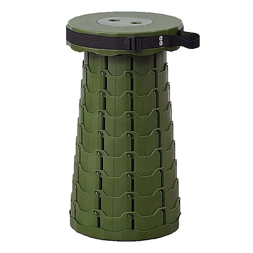 Secury-T Tabouret pliant telescopique pour camping, pêche kaki/vert foncé kaki/vert foncé