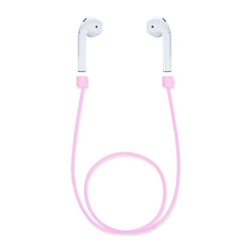 Shop Story Sangle Magnétique Aimanté Anti-Perte pour Écouteurs sans-Fil Apple Airpods TWS i7s - Couleur Rose