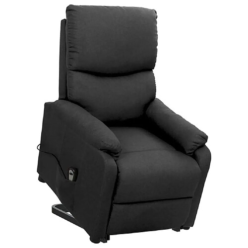 vidaXL Fauteuil Gris foncé Tissu