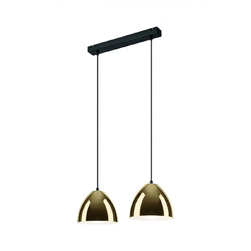 Lumière Suspension Mia Métal Or 2 ampoules 89cm