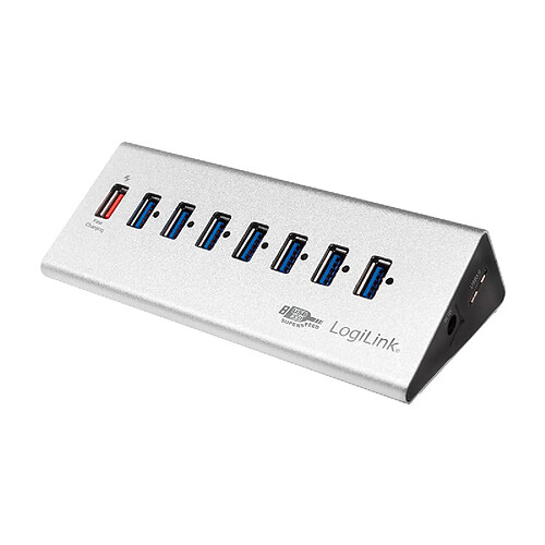 LogiLink Hub USB 3.0 avec bloc d'alimentation, 7 ports + 1 ()