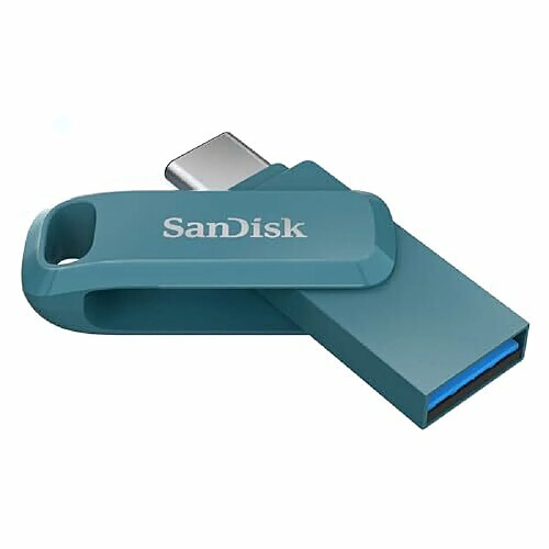 Mgm SanDisk 128 Go Ultra Dual Drive Go, Clé USB Type-C avec connecteurs USB Type-C et USB Type-A réversibles, jusqu'à 400 Mo/s, pour smartphones, tablettes, Mac et PC, Navagio Bay