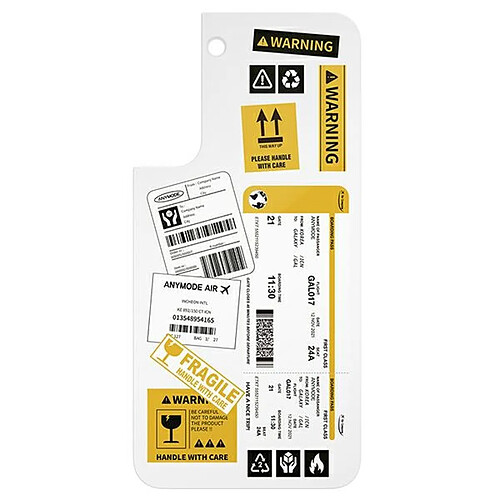 panel samsung gp-tou021amcww do etui frame cover do galaxy s22+ blanc/blanc