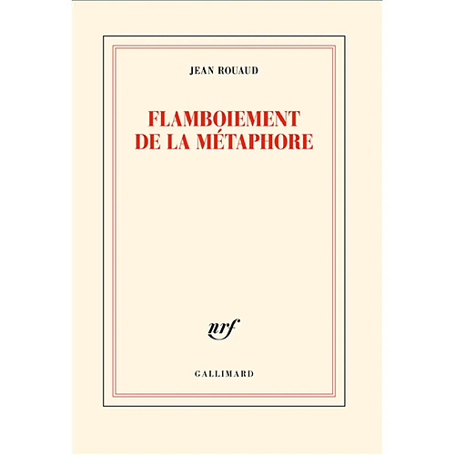 Flamboiement de la métaphore · Occasion