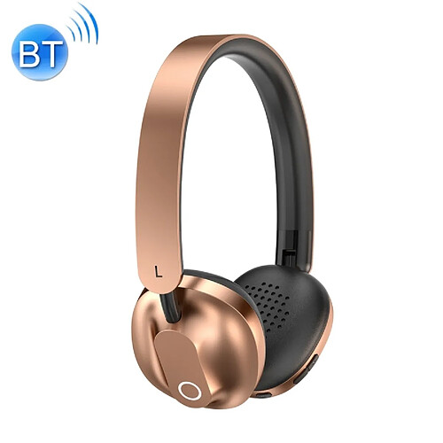 Wewoo Bandeau Bluetooth / filaire écouteurs double mode Casque avec Micro, pour iPhone, iPad, iPod, Samsung, HTC, Sony, Huawei, Xiaomi & autres périphériques audio Rose Doré