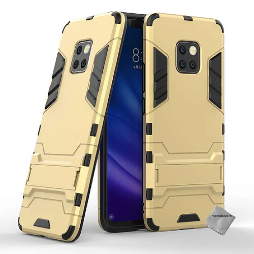 Htdmobiles Coque rigide anti choc pour Huawei Mate 20 Pro + verre trempe - OR