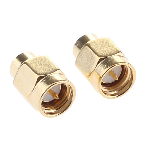 2pieces SMA Mâle RF Coaxial Bouchon Terminal Charge 2wW50ohm Plaqué Or