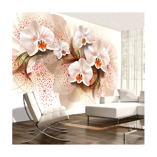 Artgeist Papier peint - Pale yellow orchids [350x245]