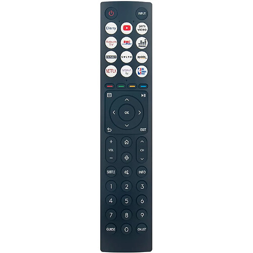 SANAG Erf3C86H Erf3C86 Telecommande Vocale De Remplacement Fit For Hisense Tv 75U8Hq 65U7Hq 65A9H 65A85H 65U8Hq 55A85H 55U8Hq 55U7Hq 48A85H