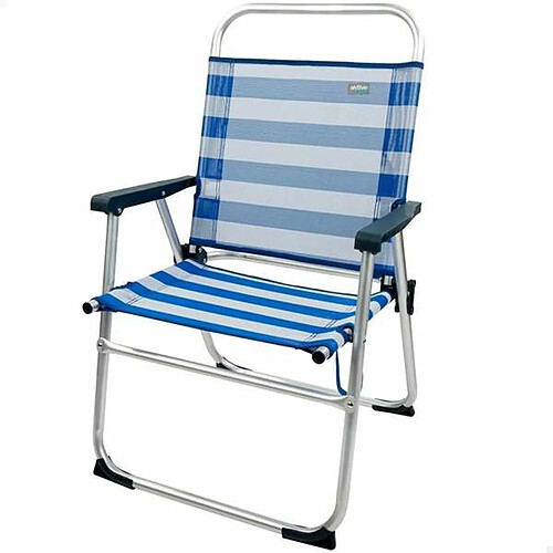 Chaise Pliante Color Baby Marin Aluminium Blanc Blue marine