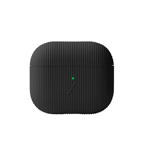 NATIVE UNION Coque pour Airpods 3 Curve en Silicone avec Texture Rayée Noir