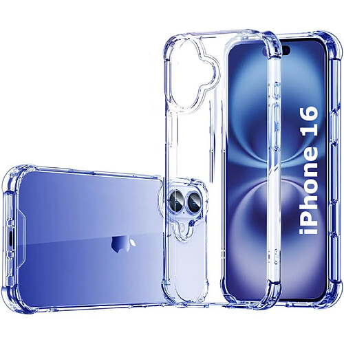 Coque Silicone Transparente Angles Renforces Pour iPhone 16 Little Boutik©