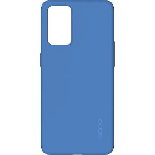 Oppo Coque pour Oppo Reno 6 Rigide en Silicone Bleu