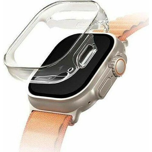 Uniq Hybrid Garde Coque avec protection d'écran pour Apple Watch Ultra 49 mm ? Dove Clear