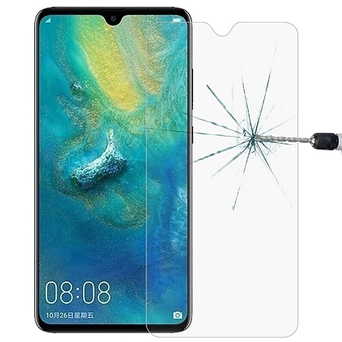 Wewoo Film de verre trempé de bord courbé de dureté 2.5D de la surface 9H de 0.26mm pour le compagnon 20 de Huawei