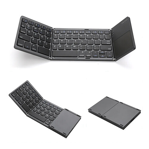 Jelly peigt pliable mini clavier Bluetooth gris profond