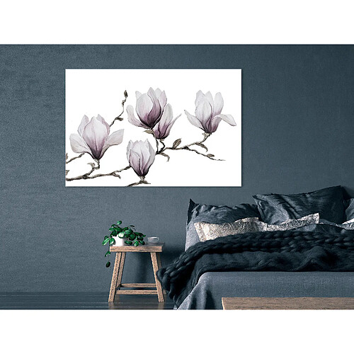 Artgeist Tableau - Painted Magnolias (1 Part) Wide [60x40]