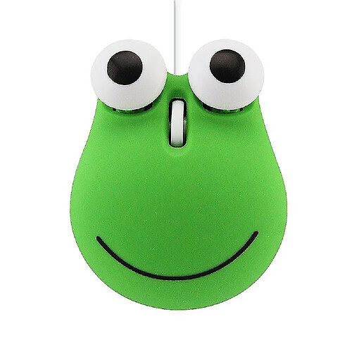 Universal Maison câblée mignon dessin animé mini grenouille conception d'ordinateur souris 1600 dpi usb optique petite main créative