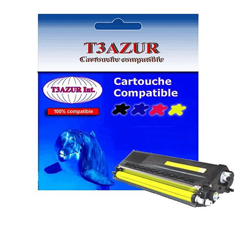 T3Azur Toner générique Brother TN910 Jaune pour imprimante Brother HL-L9310CDW L9310CDWT L9310CDWTT MFC-L9570CDWT