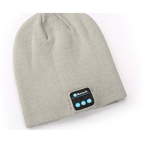 YP Select Bluetooth Hat Bluetooth Beanie Hat with Bluetooth 5.0 Built-in Stereo Mic Fit for Outdoor Sports-Gris