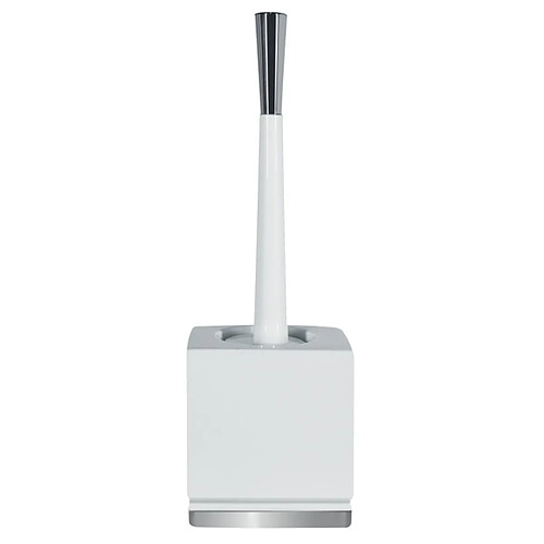 Spirella Brosse Wc avec support Porcelaine ROMA Blanc & Argent