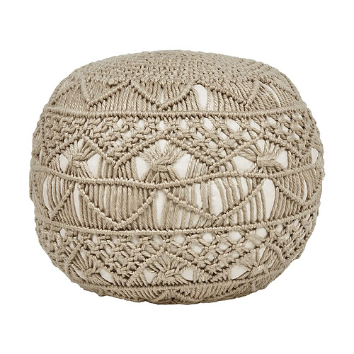 Beliani Pouf AADHI Beige 50 cm 50 cm