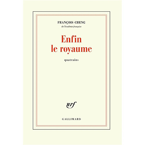 Enfin le royaume : quatrains · Occasion