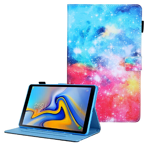 Etui en PU Impression de motifs avec support et porte-cartes univers pour votre Samsung Galaxy Tab A7 Lite 8.7 (2021) T220/T225