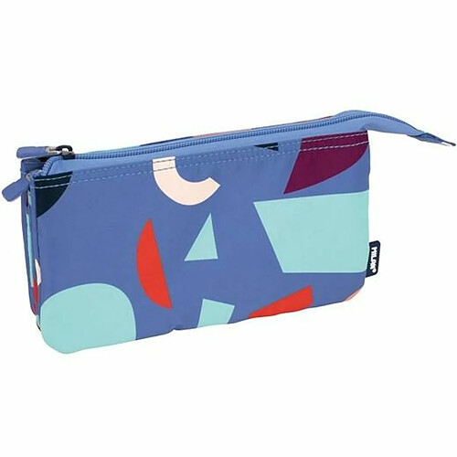 Trousse d'écolier Milan Animals Bleu 22 x 12 x 4 cm