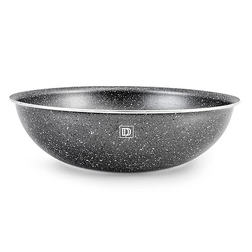 Wok Aluminium Anti Adhésif 24cm Tfi Genesis Gris Durand Dupont