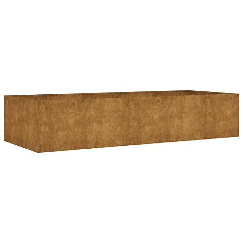 Maison Chic Jardinière,Lit surélevé de jardin - Bac à fleurs - pot de fleur 200x80x40 cm acier corten -GKD10601