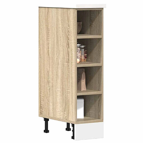 vidaXL Armoire basse chêne sonoma 20x44,5x81,5 cm bois d’ingénierie