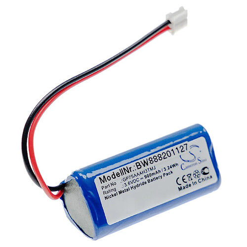 vhbw batterie remplace VDW 0520468, 141 000 507, 141000507, 85AAAHC, 91505801, GP75AAAH3TMJ pour appareil de médecine comme (900mAh, 3.6V, NiMH)