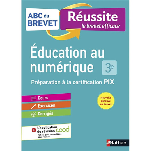 Education au numérique, 3e : préparation à la certification PIX · Occasion