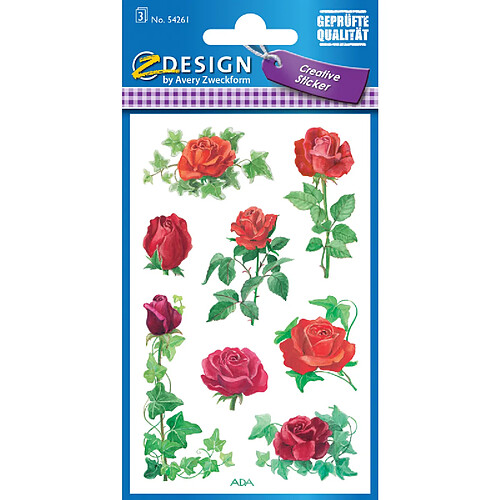 AVERY Zweckform Stickers ZDesign 'lierre de roses' ()