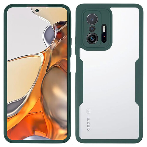 Coque en TPU + acrylique vert nuit pour votre Xiaomi 11T/11T Pro