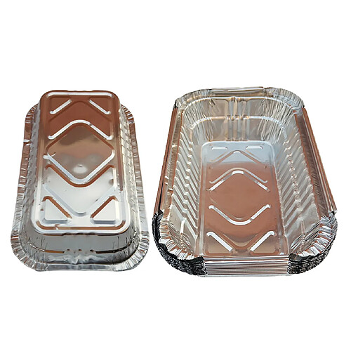 Paquet De 20 Casseroles Jetables De Grille En Aluminium Pour Barbecue 700ml 20x13x5cm