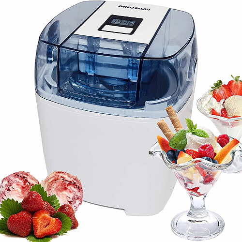 Syntrox Germany Machine à glace numérique avec minuterie Machine à yogourt glacé