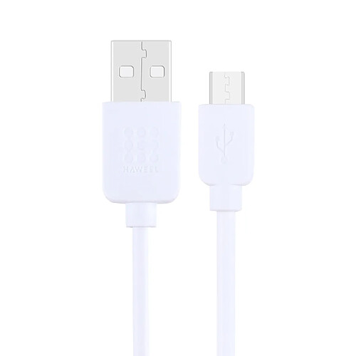 Wewoo Câble blanc pour Galaxy, Huawei, Xiaomi, LG, HTC et autres Smart Phones 1 m Haute Vitesse 35 Cœurs Micro USB vers USB de Recharge de Données,