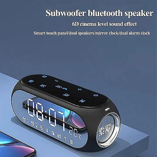 Universal Haut-parleurs portables Bluetooth colonne sans fil sans fil extérieur smart touch double diaphragm support tf aux usb fm radio son