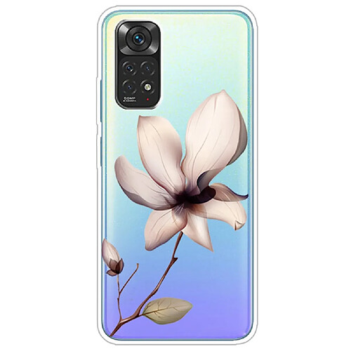 Coque en TPU antichoc fleur rose pour votre Xiaomi Redmi Note 11S 4G/Redmi Note 11 4G (Qualcomm)