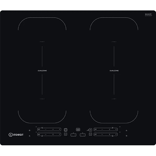 Indesit IB 88B60 NE Table de Cuisson Induction Électronique Verre Céramique Devant Noir