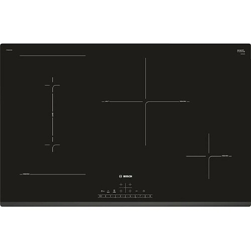 Table de cuisson à induction 80cm 4 foyers 7400w noir - pvs831fc5e - BOSCH