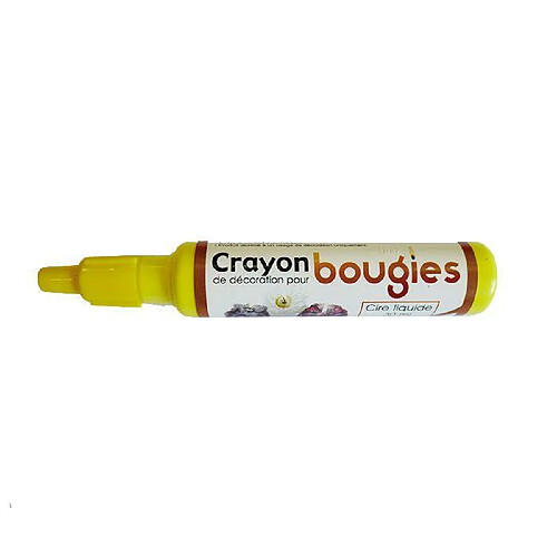 Graines Creatives Crayon cire liquide pour bougie - Jaune