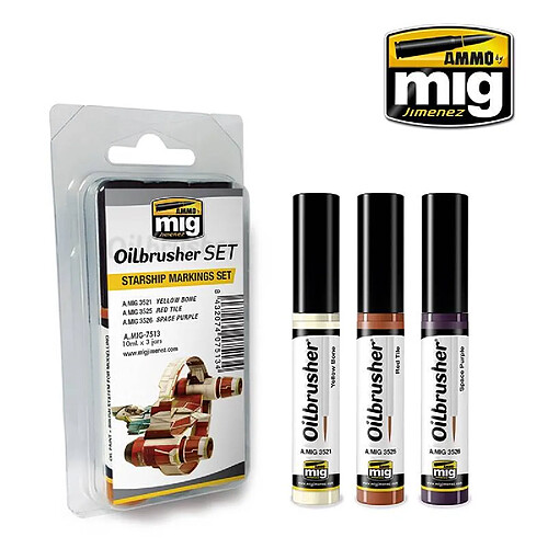 Mig Jimenez Ammo Peintures Oilbrusher Starship Markings Set