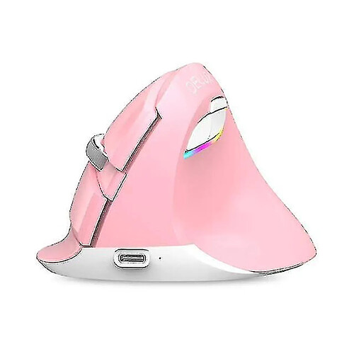 Universal Souris sans fil Cliquez sur des souris d'ordinateur vertical (rose)