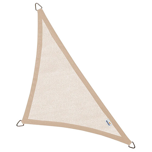 Nesling Voile d'ombrage triangulaire Coolfit sable 5 x 5 x 7.1 m.