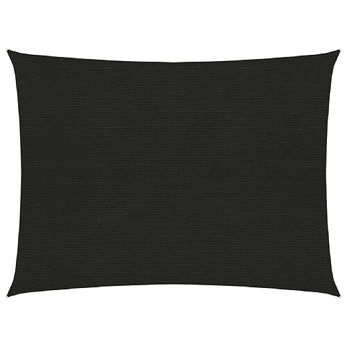 ComfortXL Voile D'ombrage 160 G/m² Noir 3,5x4,5 M Pehd