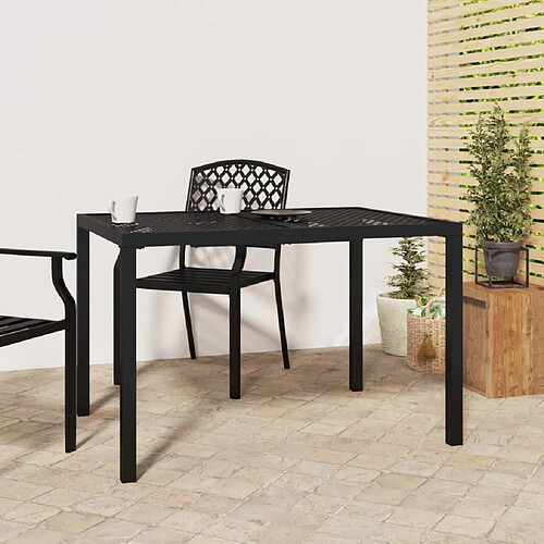 vidaXL Table de jardin anthracite 110x80x72 cm acier